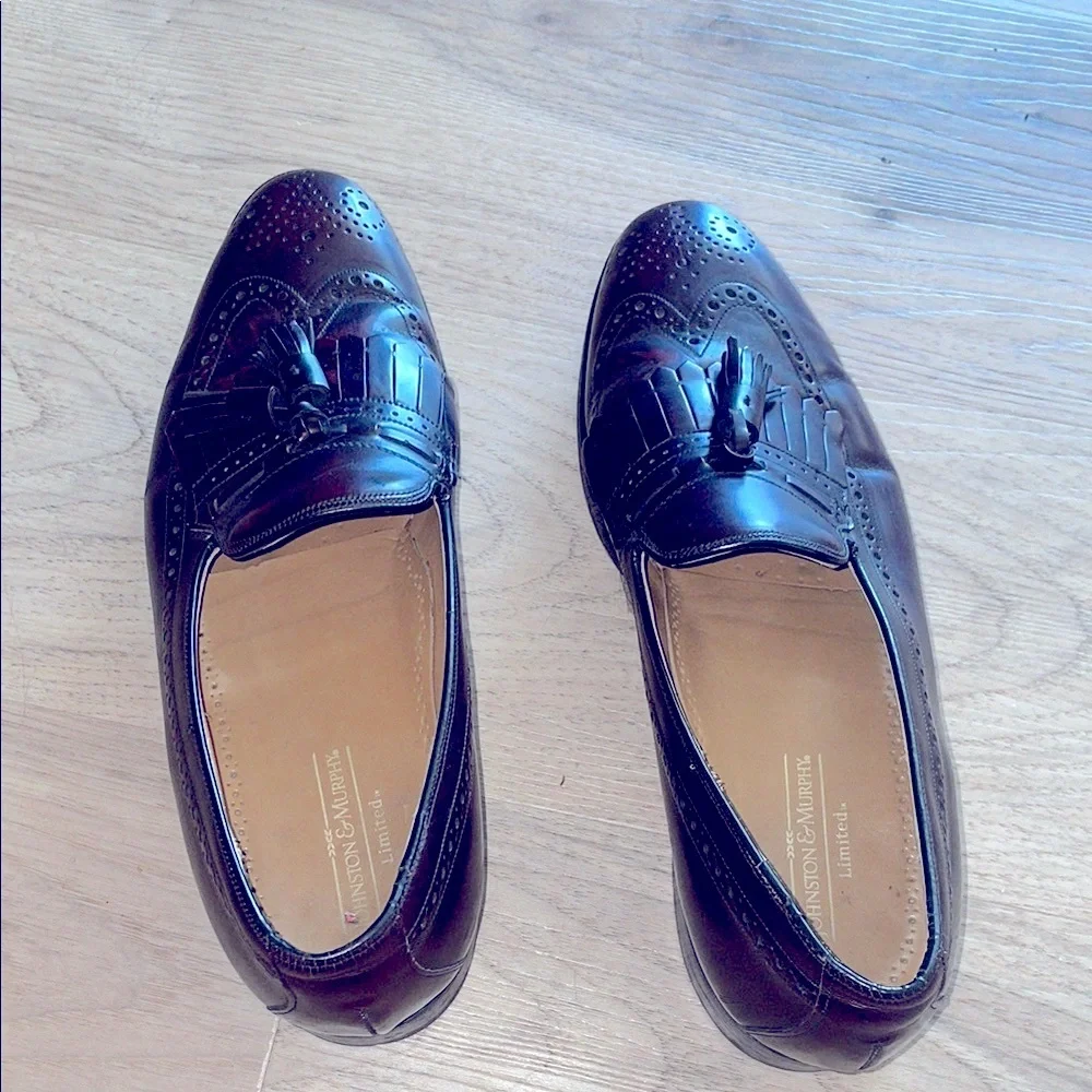 Johnston and Murphys Men's plum brown Loafers size 10